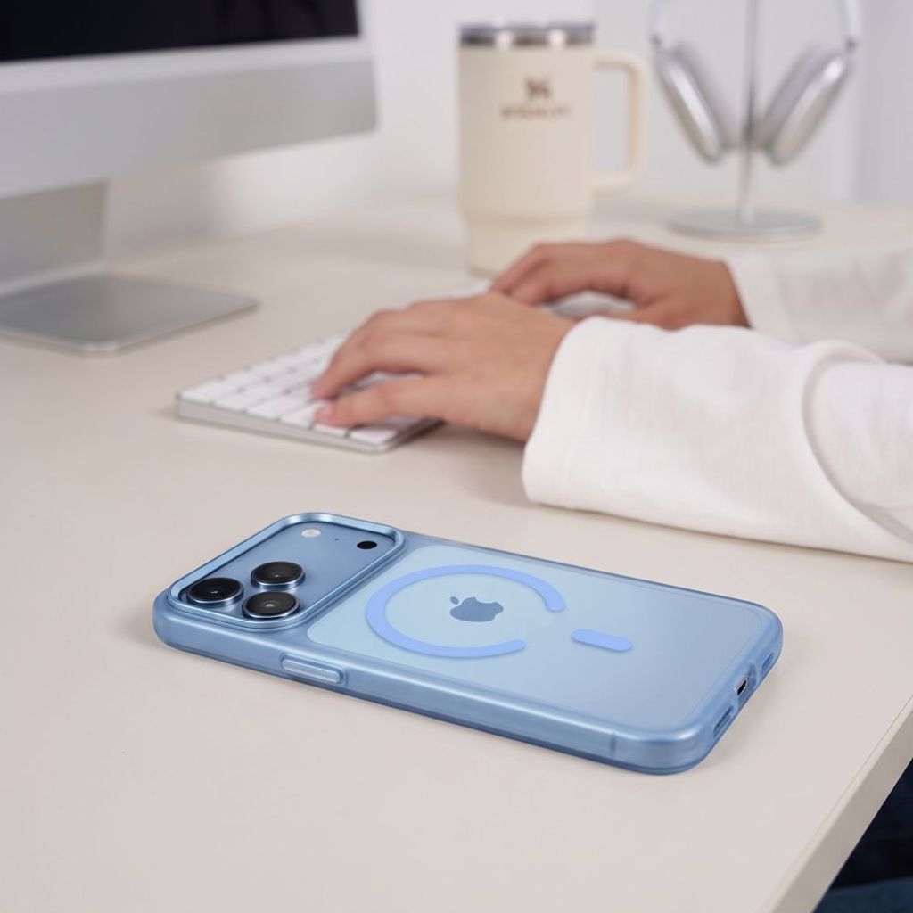 Tech-Protect MagZero MagSafe -kuori iPhone 17 Pro Max/18 Pro Max:lle - Vaaleansininen
