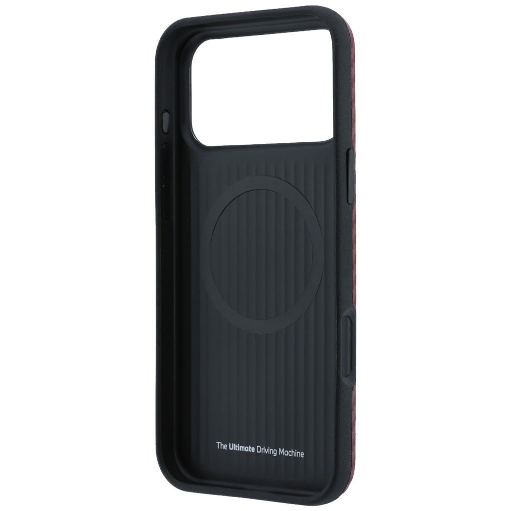 BMW Carbon Metal Logo MagSafe -kuori  iPhone 17 Pro Max/18 Pro Max:lle - Burgundi