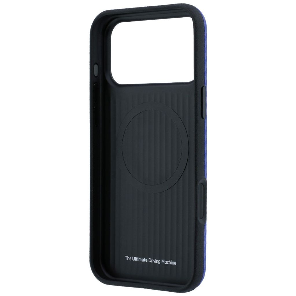 BMW Carbon Metal Logo MagSafe -kuori iPhone 17 Pro Max/18 Pro Max:lle - Sininen