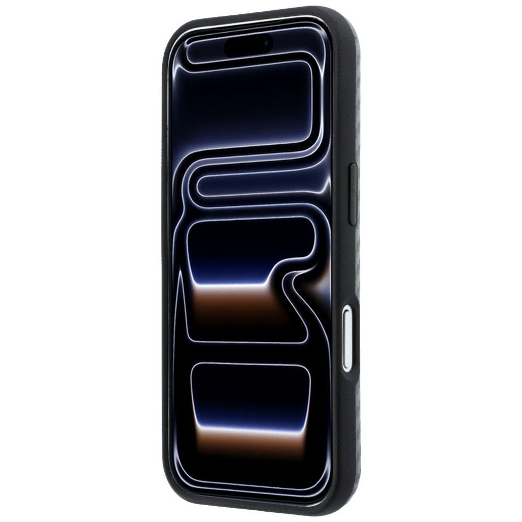 BMW Carbon Metal Logo MagSafe -kuori iPhone 17 Pro Max/18 Pro Max:lle - Harmaa