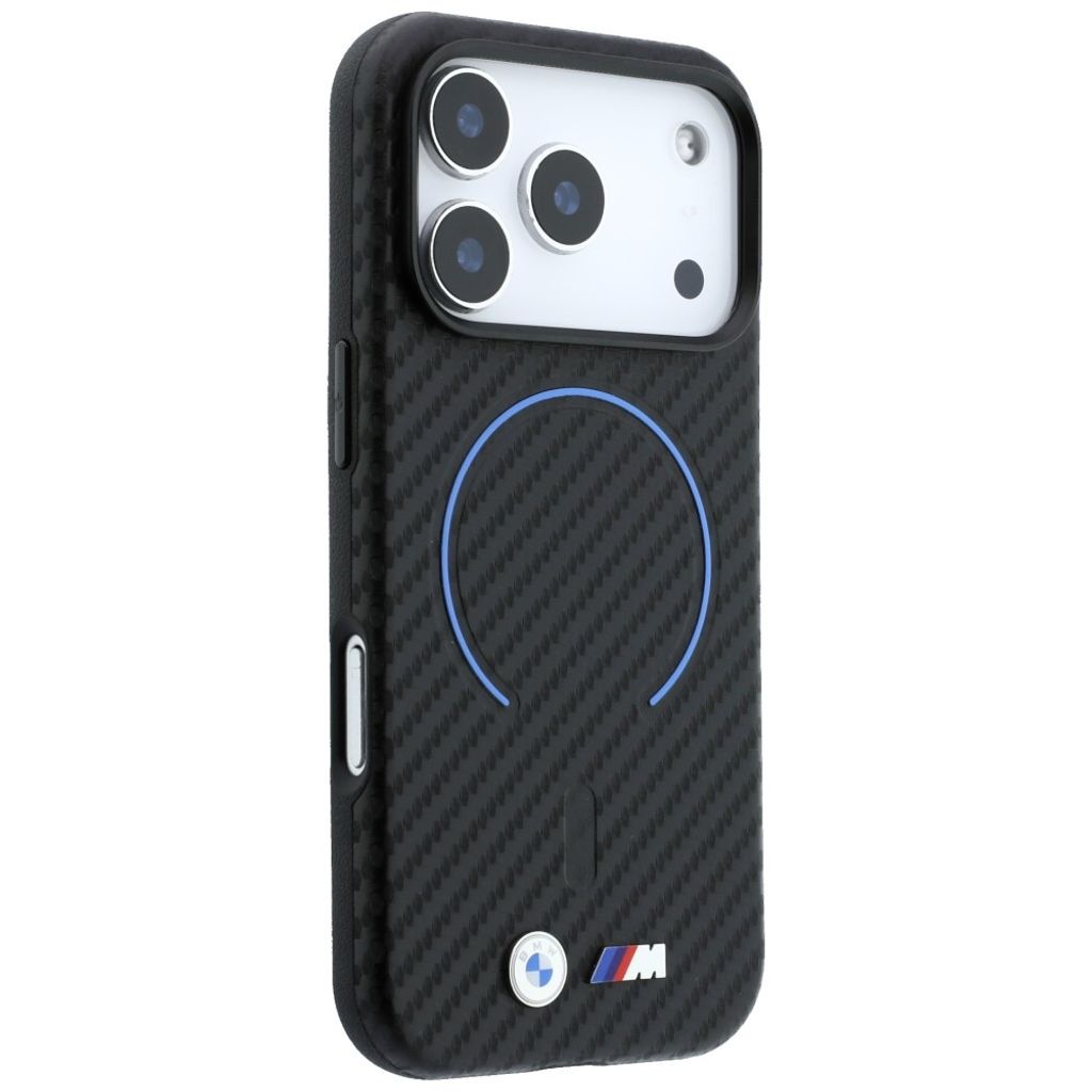 BMW Carbon MagSafe -kuori  iPhone 17 Pro/18 Pro:lle - Musta