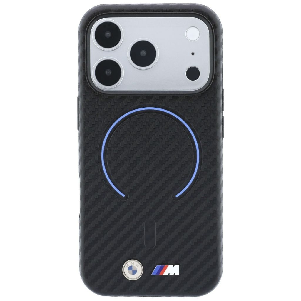 BMW Carbon MagSafe -kuori  iPhone 17 Pro/18 Pro:lle - Musta