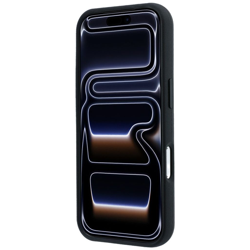 BMW Quadrille Kevlar Metal Logo MagSafe -kuori  iPhone 17 Pro/18 Pro:lle - Musta