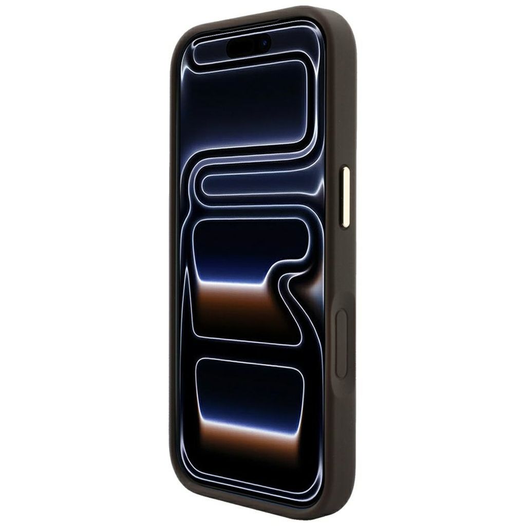 Guess Embossed 4G Classic MagSafe -kuori iPhone 17 Pro Max/18 Pro Max:lle - Ruskea