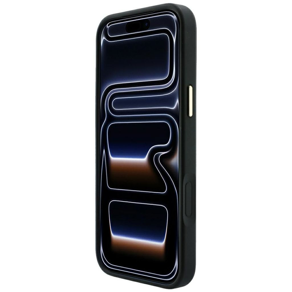 Guess Embossed 4G Classic MagSafe -kuori  iPhone 17 Pro Max/18 Pro Max:lle - Musta