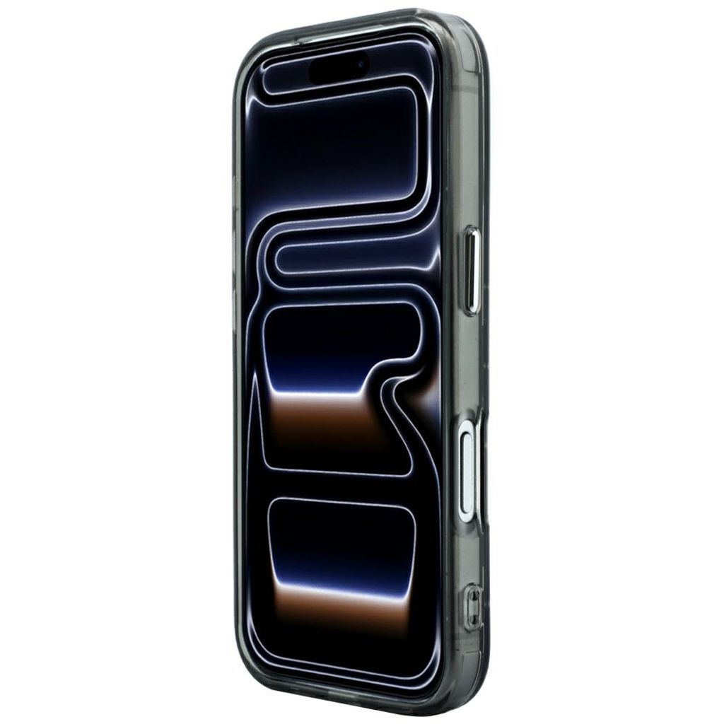 Karl Lagerfeld Rhinestones & Logo -kuori Rengasjalusta iPhone 17 Pro/18 Pro:lle - Musta
