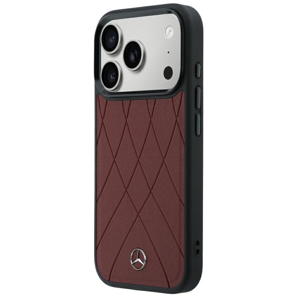 Mercedes Crossed Lines MagSafe -kuori iPhone 17 Pro/18 Pro:lle - Burgundi