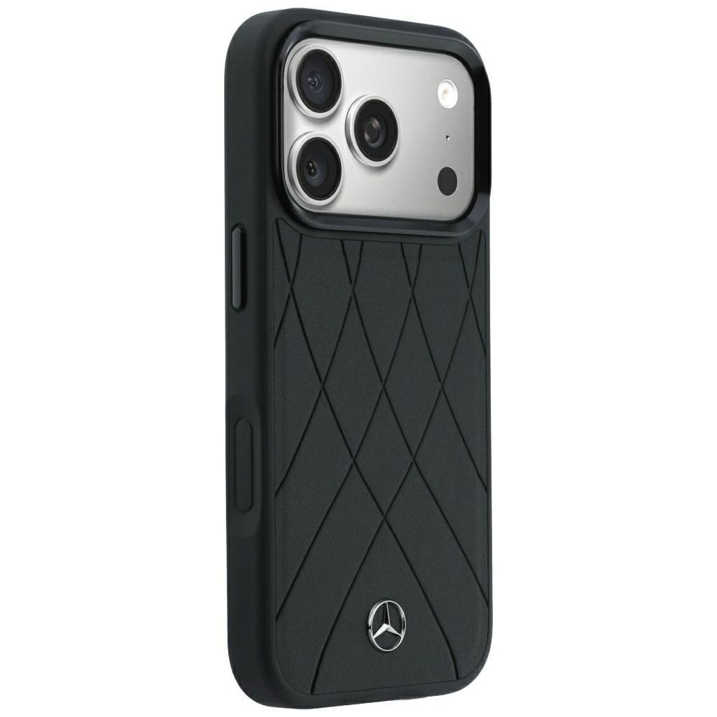 Mercedes Crossed Lines MagSafe -kuori  iPhone 17 Pro/18 Pro:lle - Musta