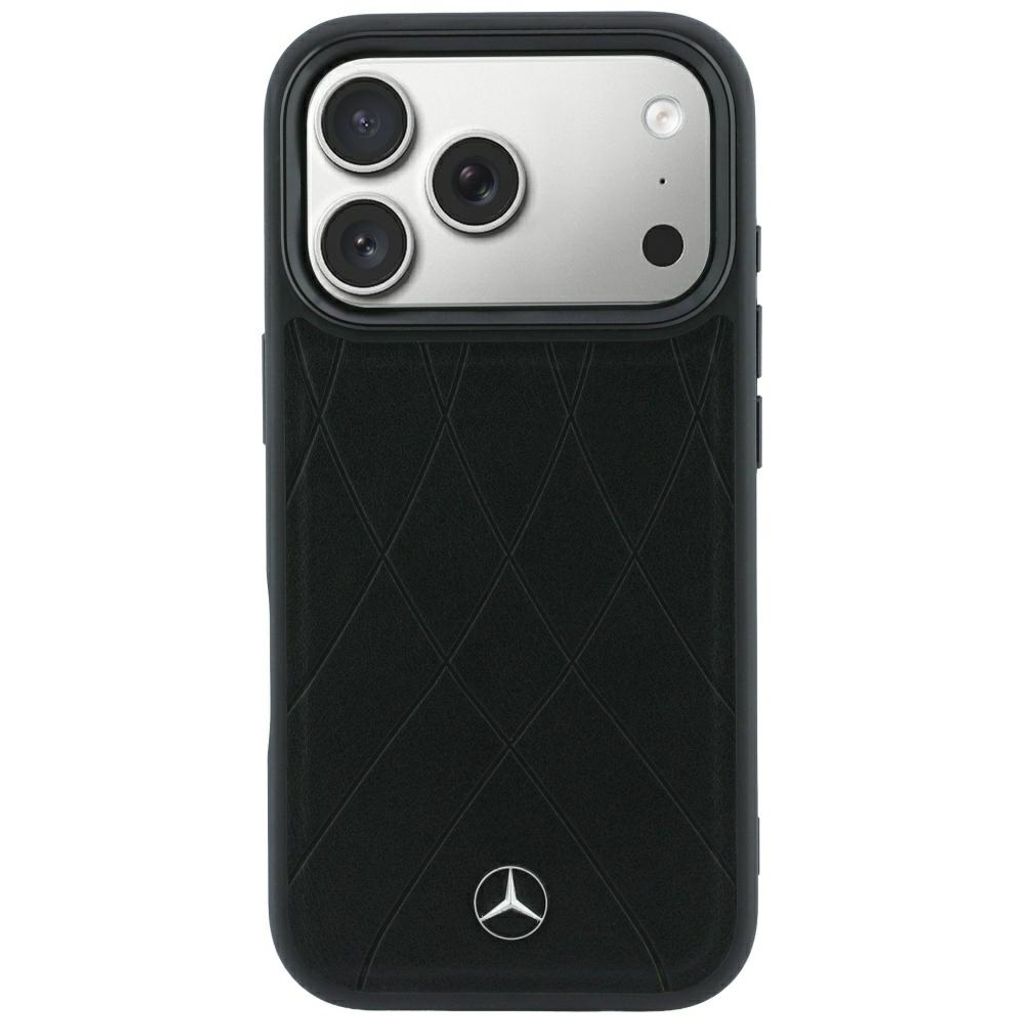 Mercedes Crossed Lines MagSafe -kuori  iPhone 17 Pro/18 Pro:lle - Musta