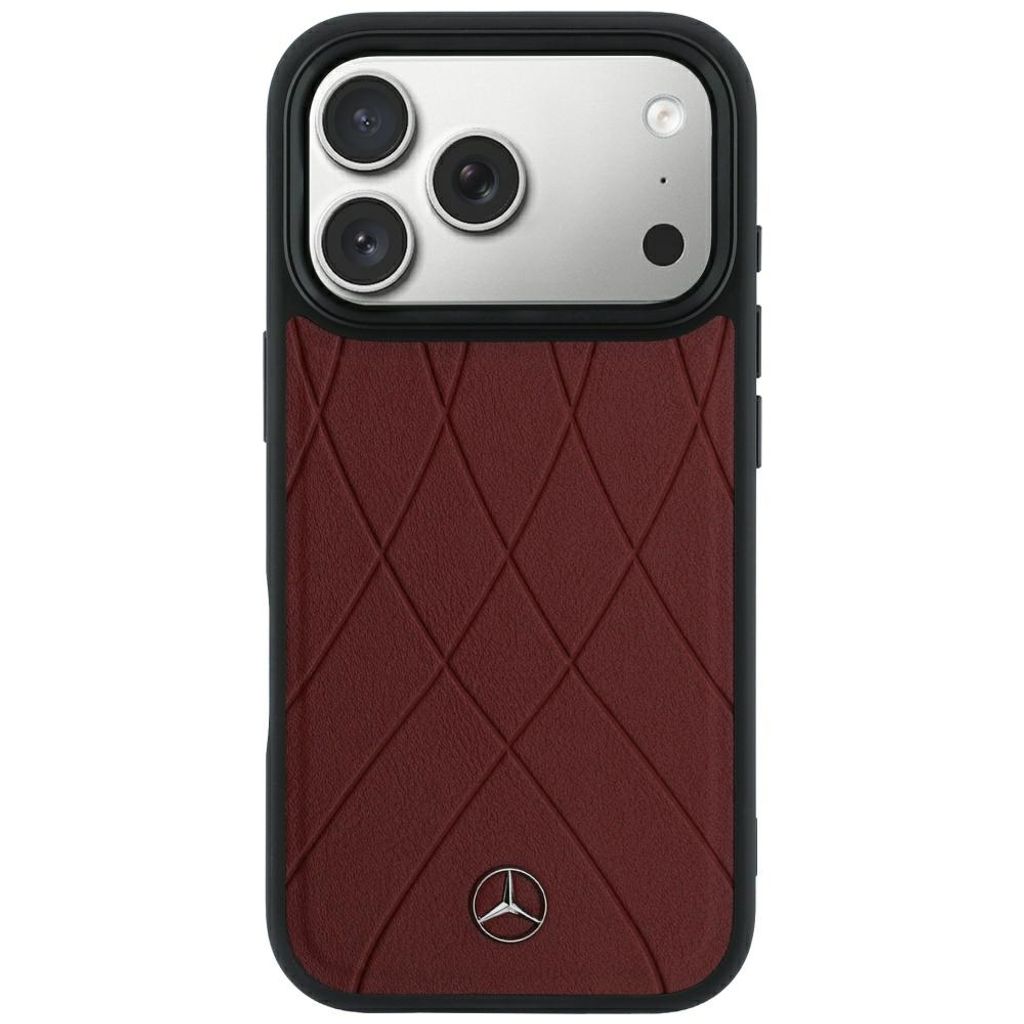 Mercedes Crossed Lines MagSafe -kuori iPhone 17 Pro Max/18 Pro Max:lle - Burgundi