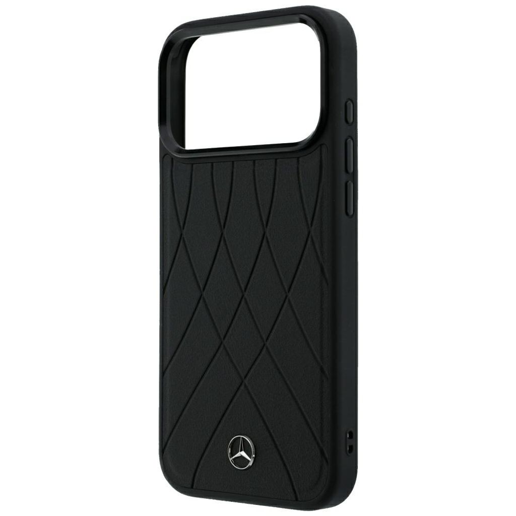 Mercedes Crossed Lines MagSafe -kuori iPhone 17 Pro Max/18 Pro Max:lle - Musta