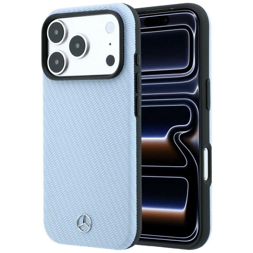 Mercedes Wood Effect MagSafe -kuori  iPhone 17 Pro/18 Pro:lle - Sininen