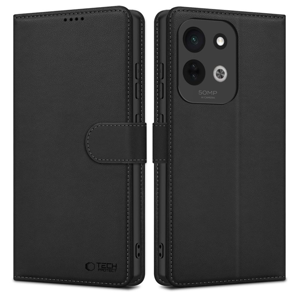 Tech-Protect Wallet -kotelo till Xiaomi Redmi 17 - Musta