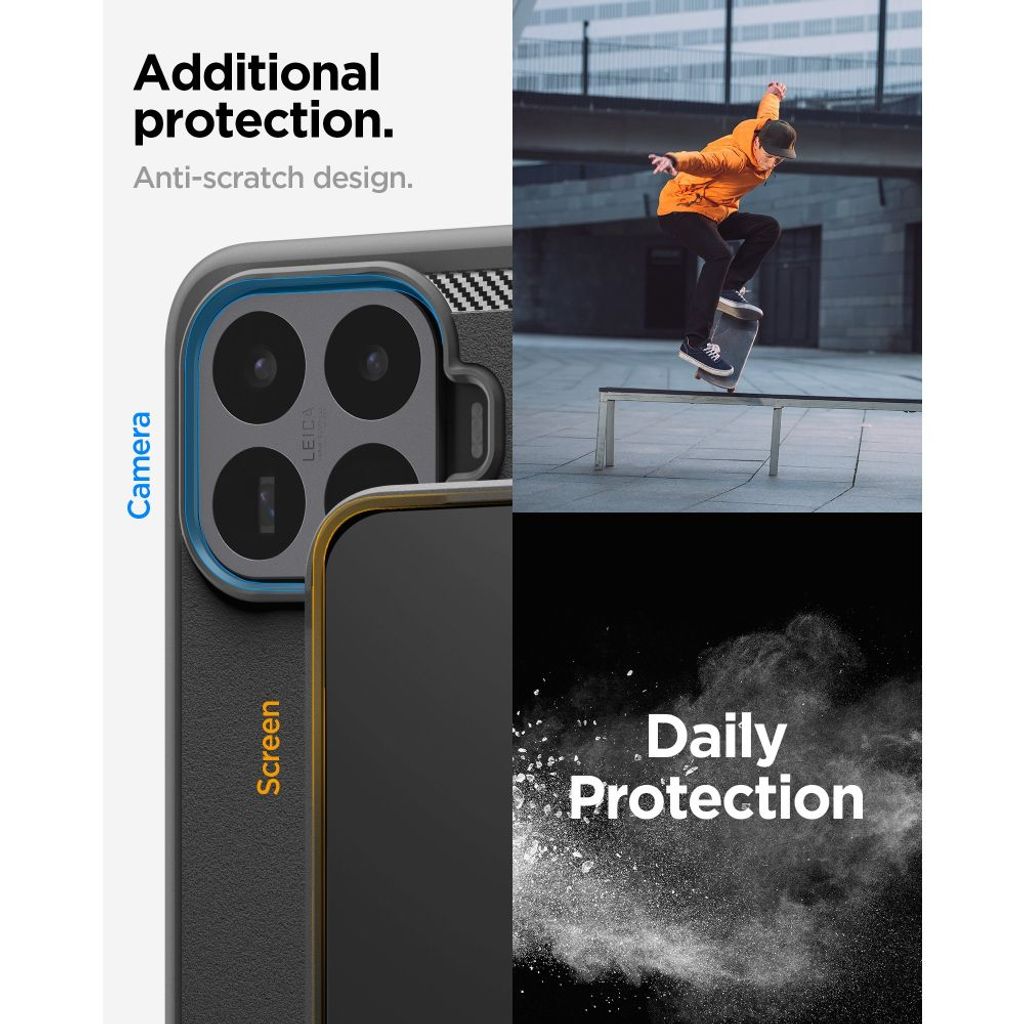 Spigen Rugged Armor -kuori Xiaomi 17T - Musta