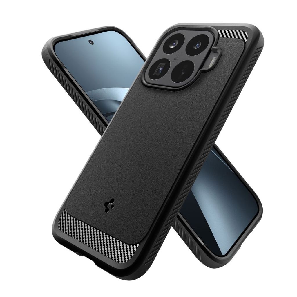 Spigen Rugged Armor -kuori Xiaomi 17T - Musta