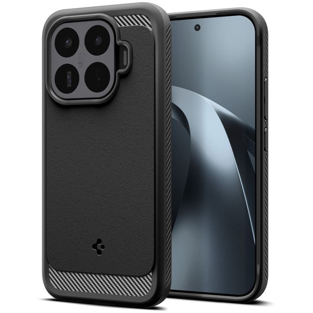Spigen Rugged Armor -kuori Xiaomi 17T - Musta