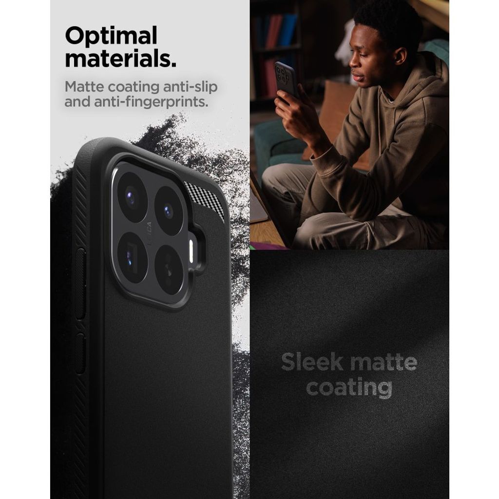 Spigen Rugged Armor -kuori till Xiaomi 17T Pro - Musta