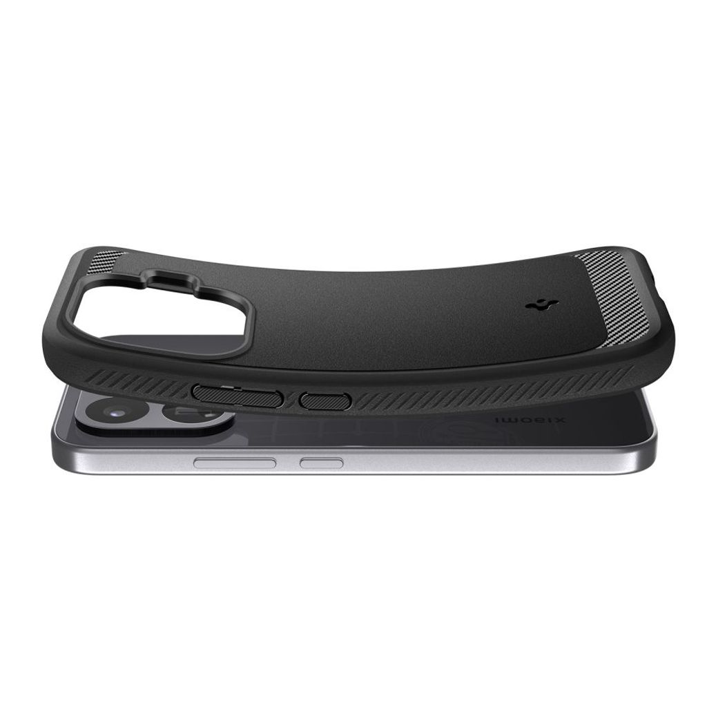 Spigen Rugged Armor -kuori till Xiaomi 17T Pro - Musta