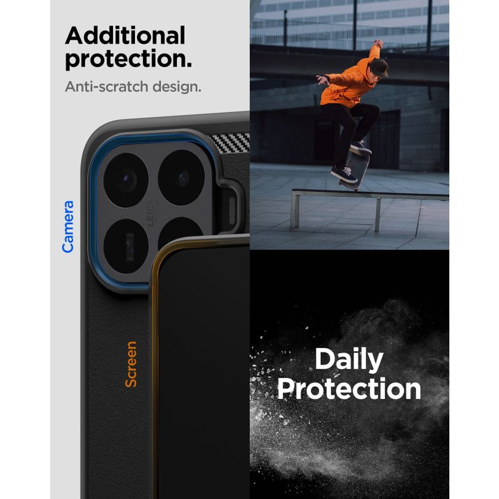 Spigen Rugged Armor -kuori till Xiaomi 17T Pro - Musta