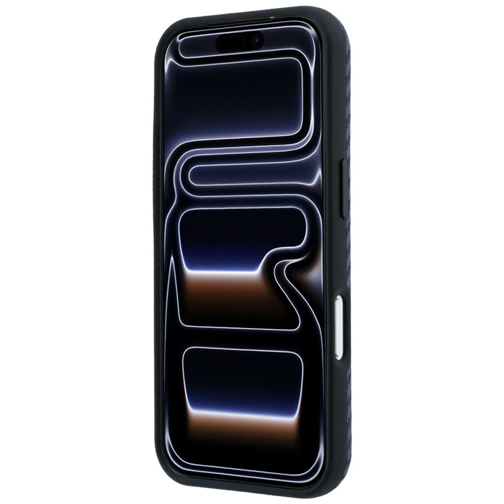 BMW Carbon Metal Logo MagSafe -kuori  iPhone 17 Pro Max/18 Pro Max:lle - Tummansininen