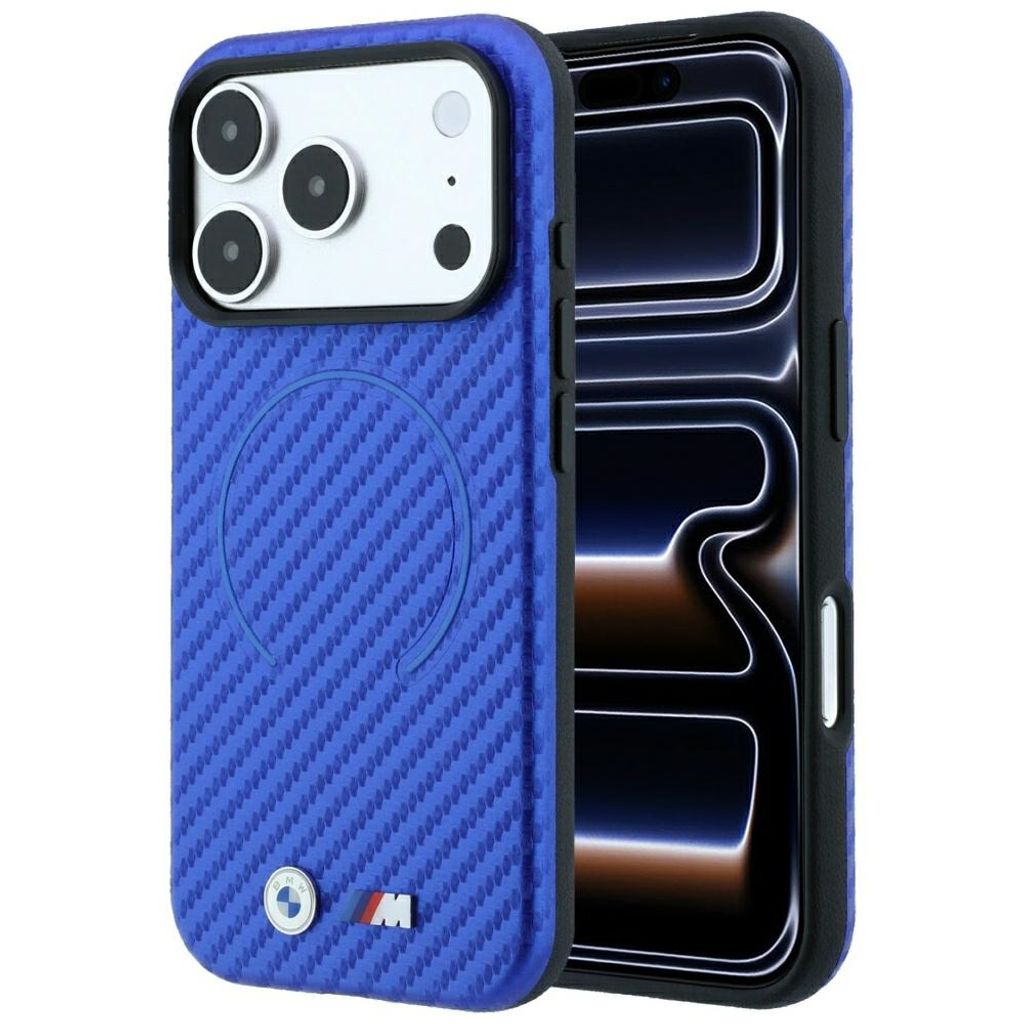 BMW Carbon MagSafe -kuori iPhone 17 Pro/18 Pro:lle - Sininen