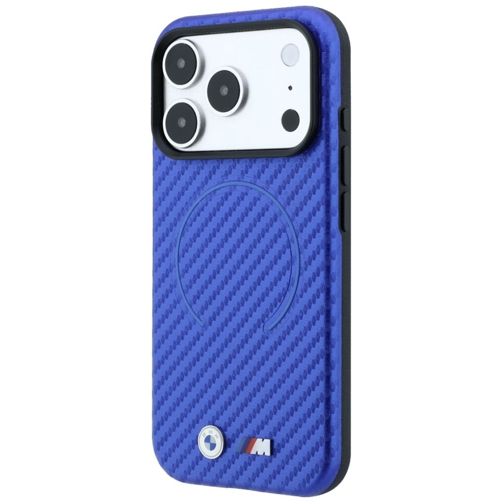 BMW Carbon MagSafe -kuori iPhone 17 Pro/18 Pro:lle - Sininen
