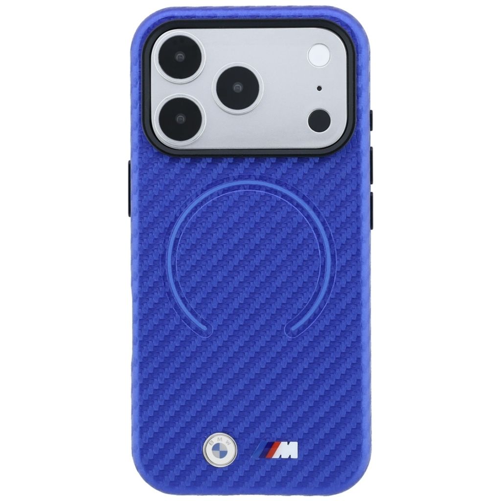 BMW Carbon MagSafe -kuori iPhone 17 Pro/18 Pro:lle - Sininen