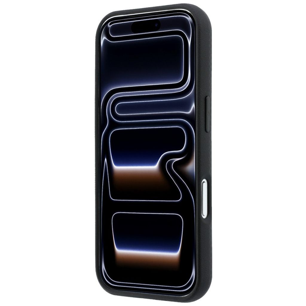 BMW Quadrille Kevlar Tricolor Logo MagSafe -kuori Rengasjalusta iPhone 17 Pro/18 Pro:lle - Musta
