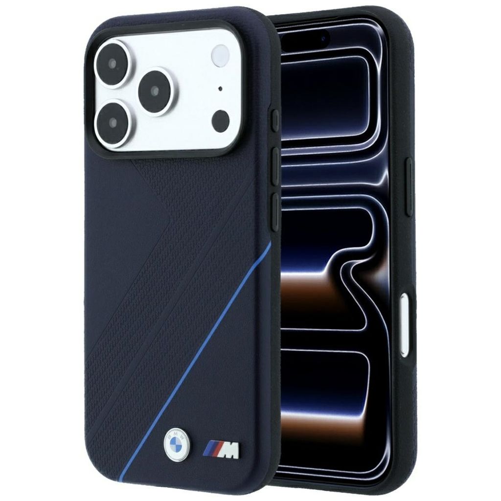 BMW Tire Track Blue Line MagSafe -kuori iPhone 17 Pro Max/18 Pro Max:lle - Tummansininen
