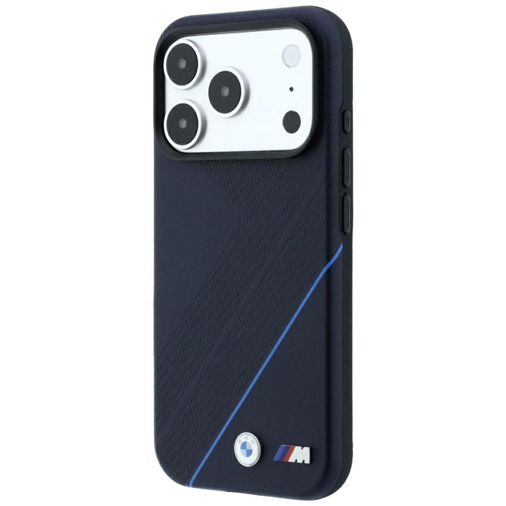 BMW Tire Track Blue Line MagSafe -kuori iPhone 17 Pro Max/18 Pro Max:lle - Tummansininen