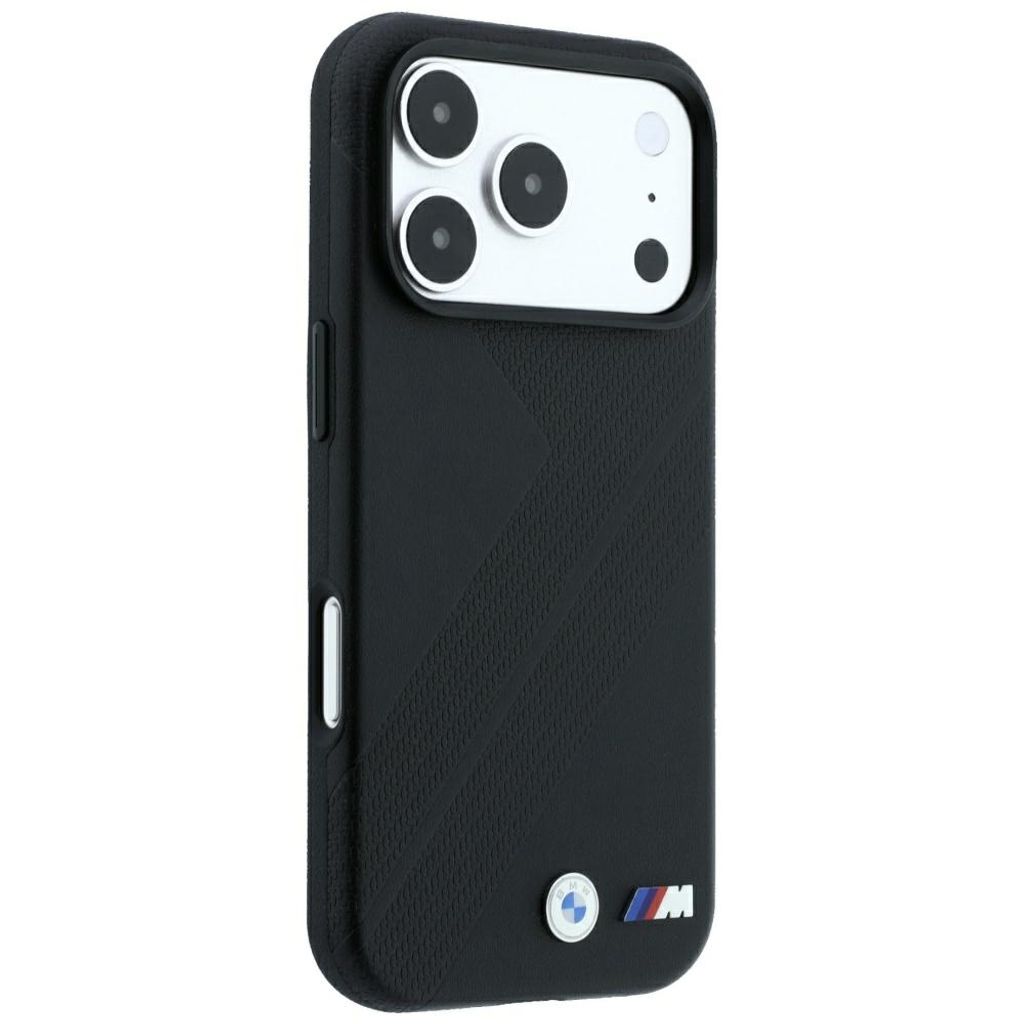 BMW Tire Track Logo MagSafe -kuori iPhone 17 Pro/18 Pro:lle - Musta