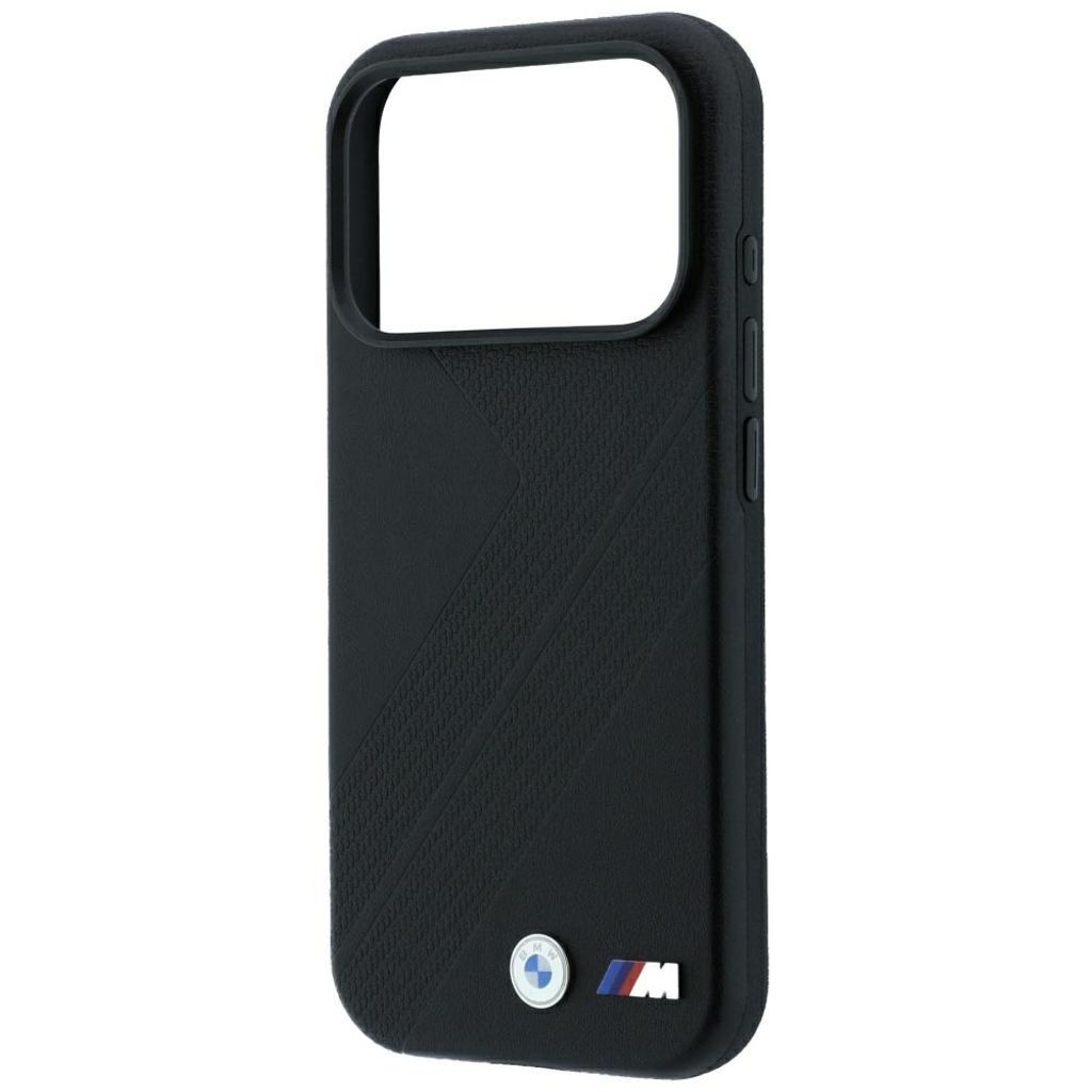BMW Tire Track Logo MagSafe -kuori iPhone 17 Pro Max/18 Pro Max:lle - Musta
