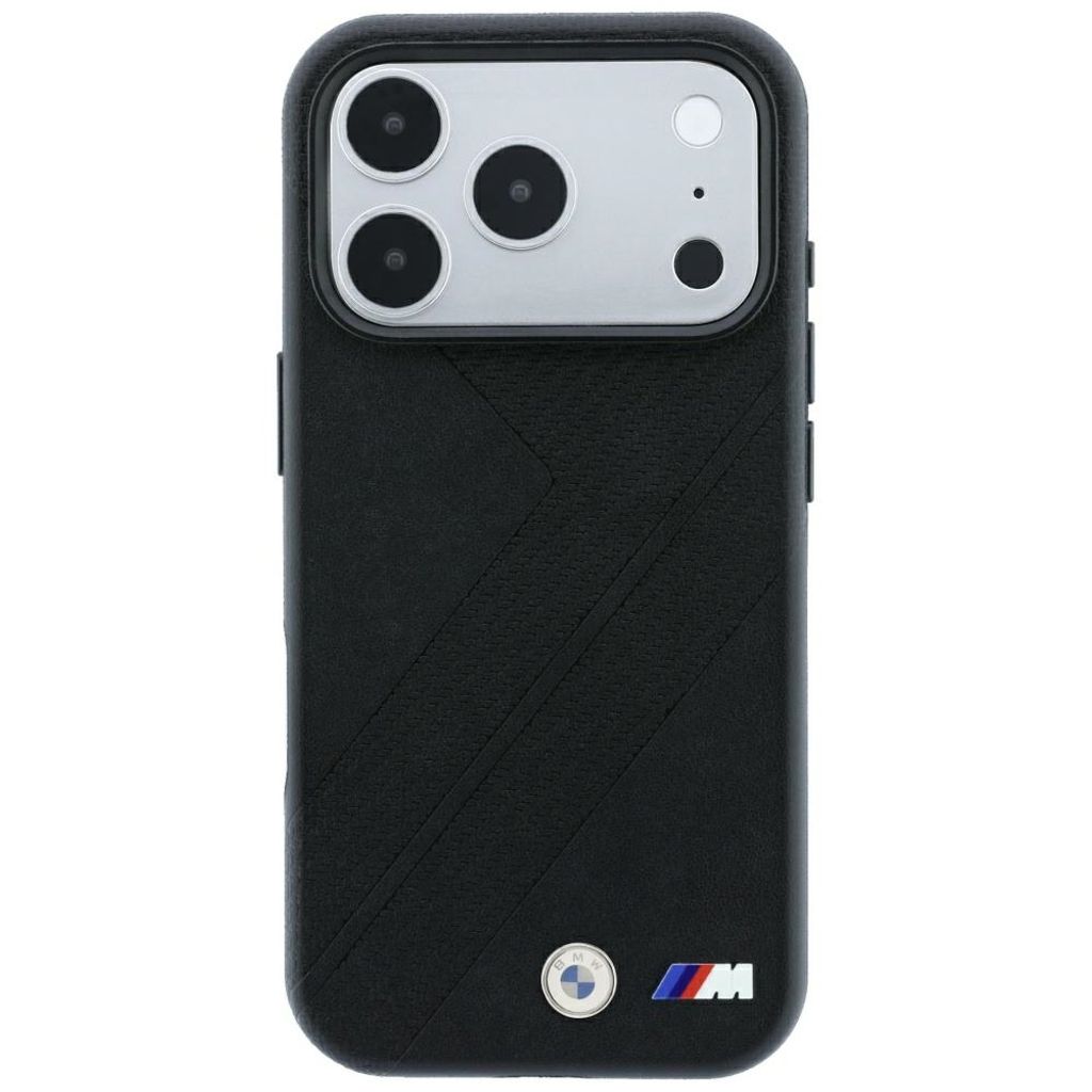 BMW Tire Track Logo MagSafe -kuori iPhone 17 Pro Max/18 Pro Max:lle - Musta