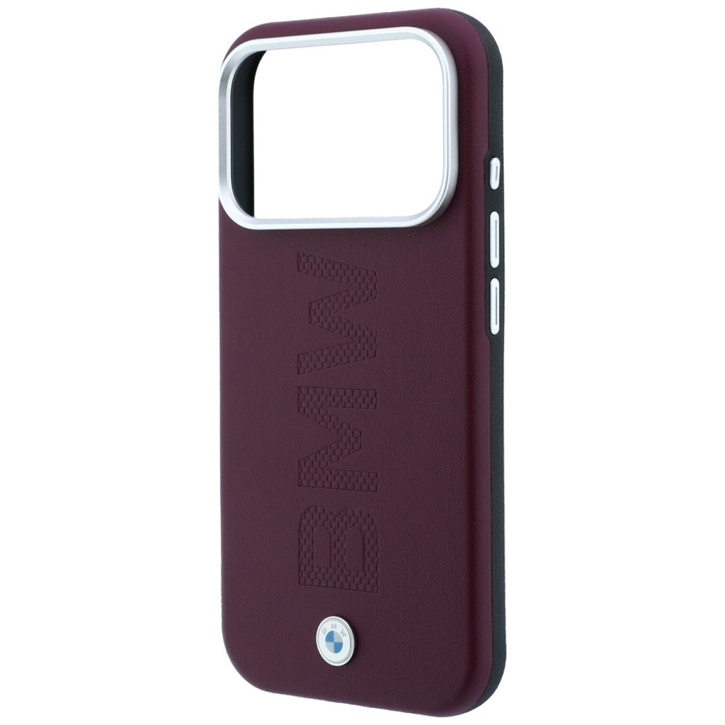 BMW Centered Deboss MagSafe -kuori iPhone 17 Pro/18 Pro:lle - Burgundi