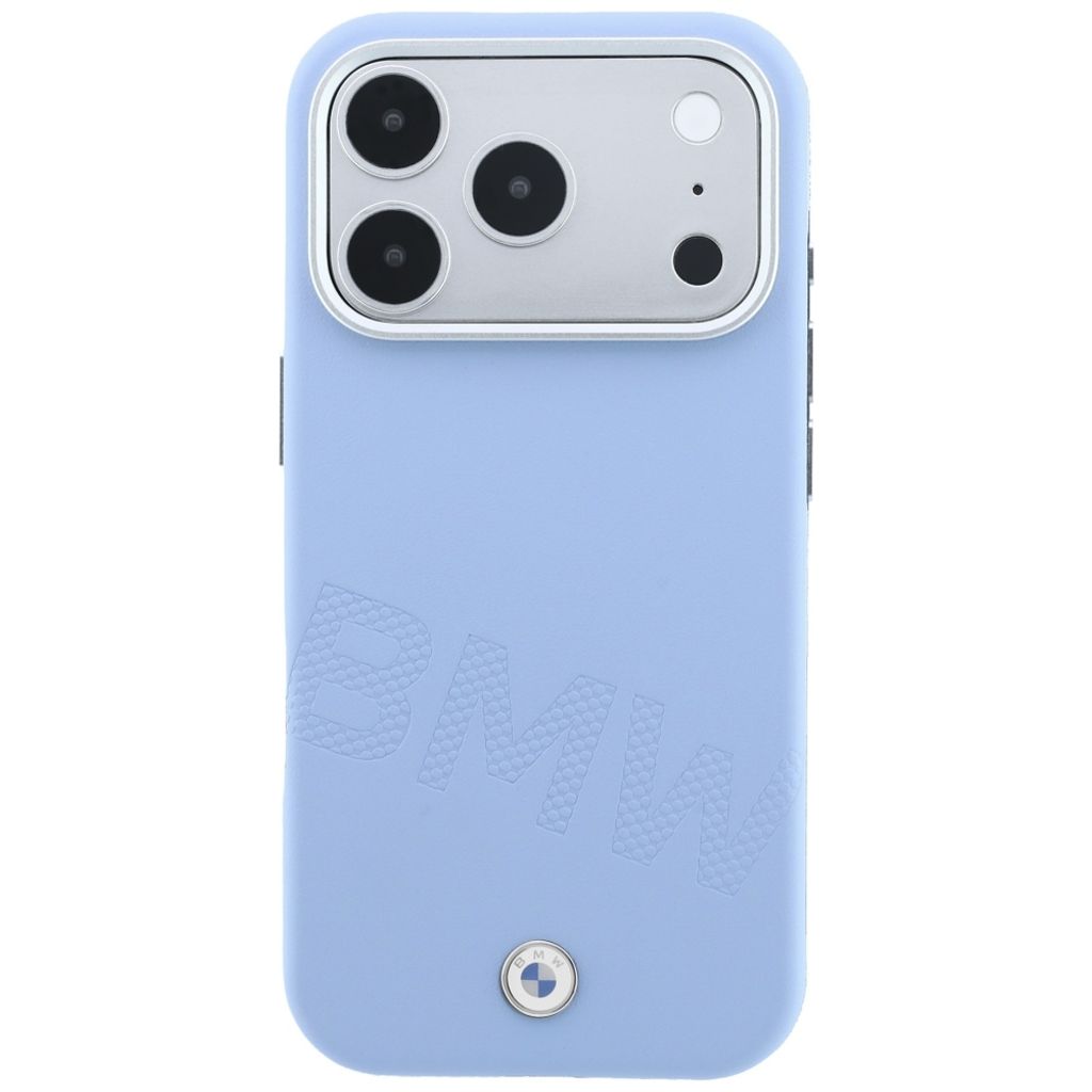 BMW Inclined Deboss Letters MagSafe -kuori iPhone 17 Pro/18 Pro:lle - Sininen