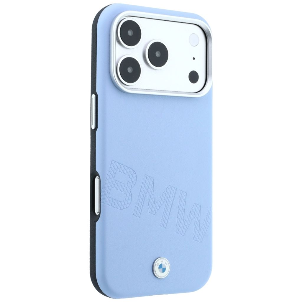 BMW Inclined Deboss Letters MagSafe -kuori iPhone 17 Pro/18 Pro:lle - Sininen