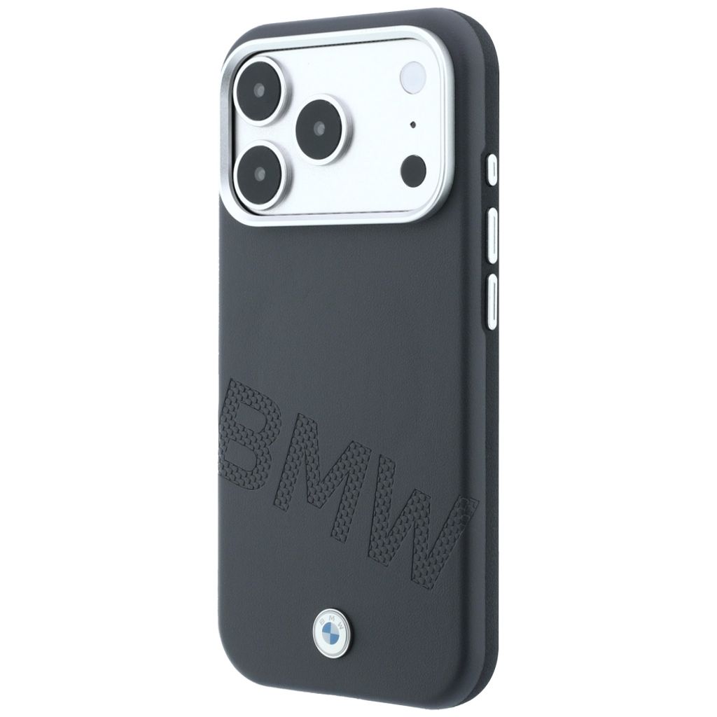 BMW Inclined Deboss Letters MagSafe -kuori iPhone 17 Pro/18 Pro:lle - Harmaa
