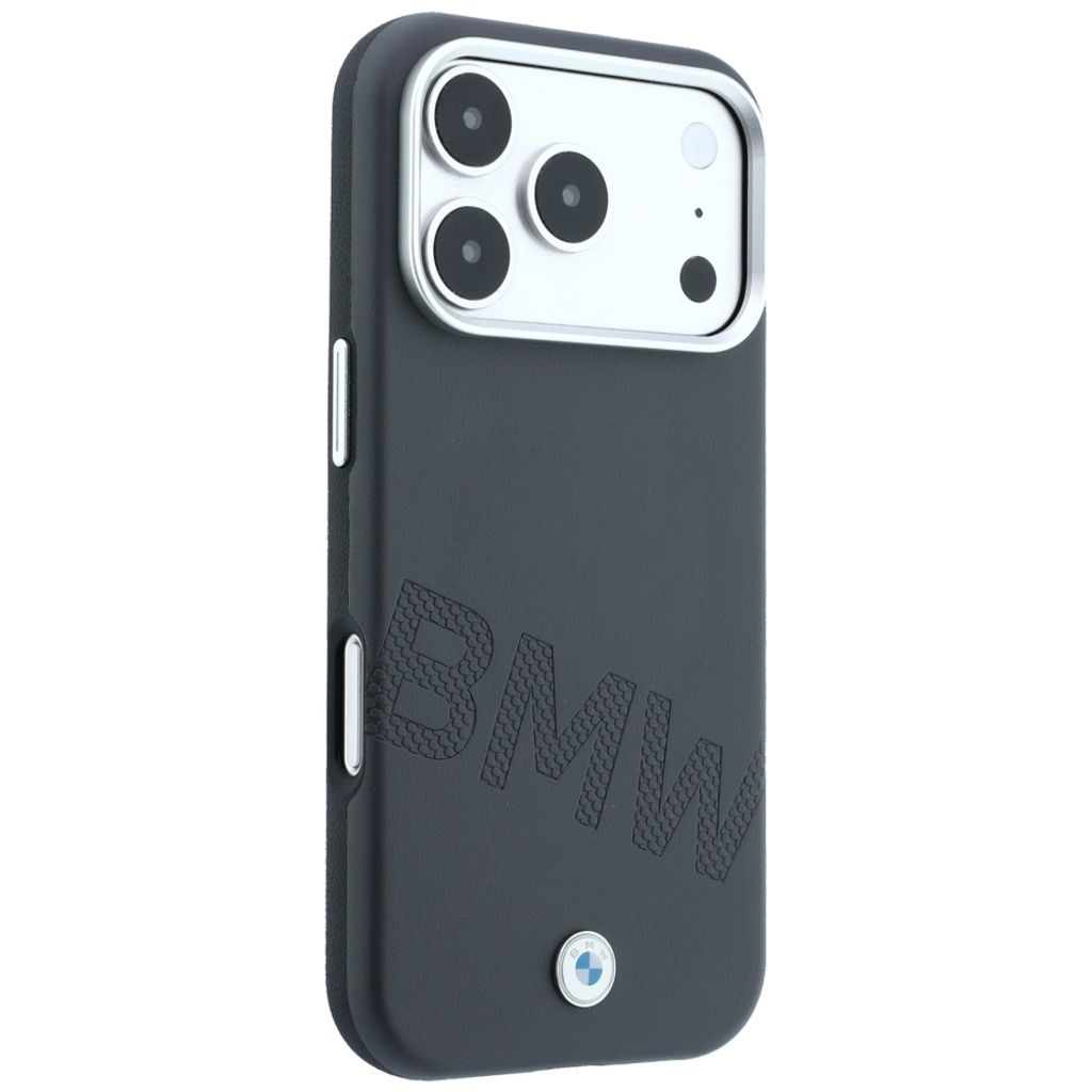 BMW Inclined Deboss Letters MagSafe -kuori iPhone 17 Pro/18 Pro:lle - Harmaa