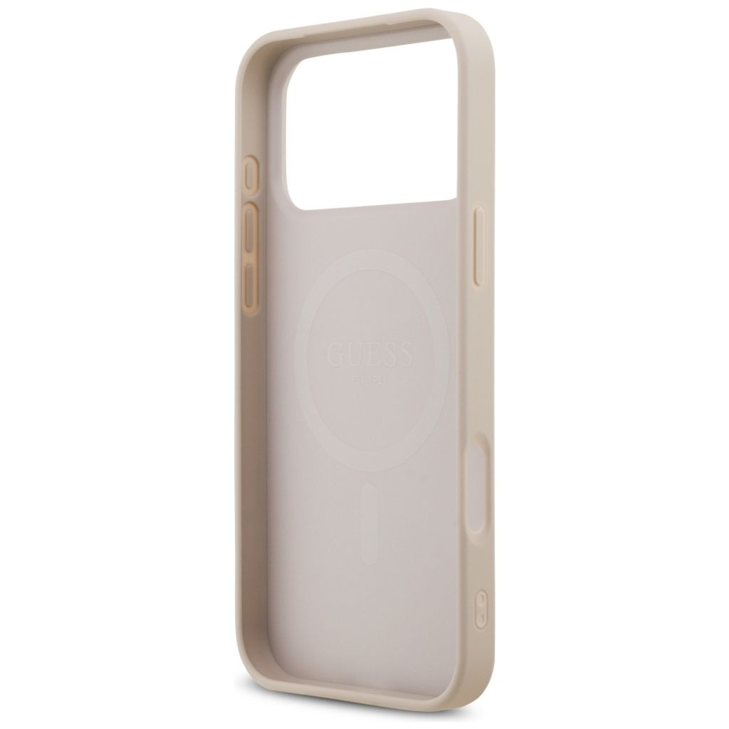 Guess 4G Small Classic Logo MagSafe -kuori iPhone 17 Pro Max/18 Pro Max:lle - Vaaleanpunainen