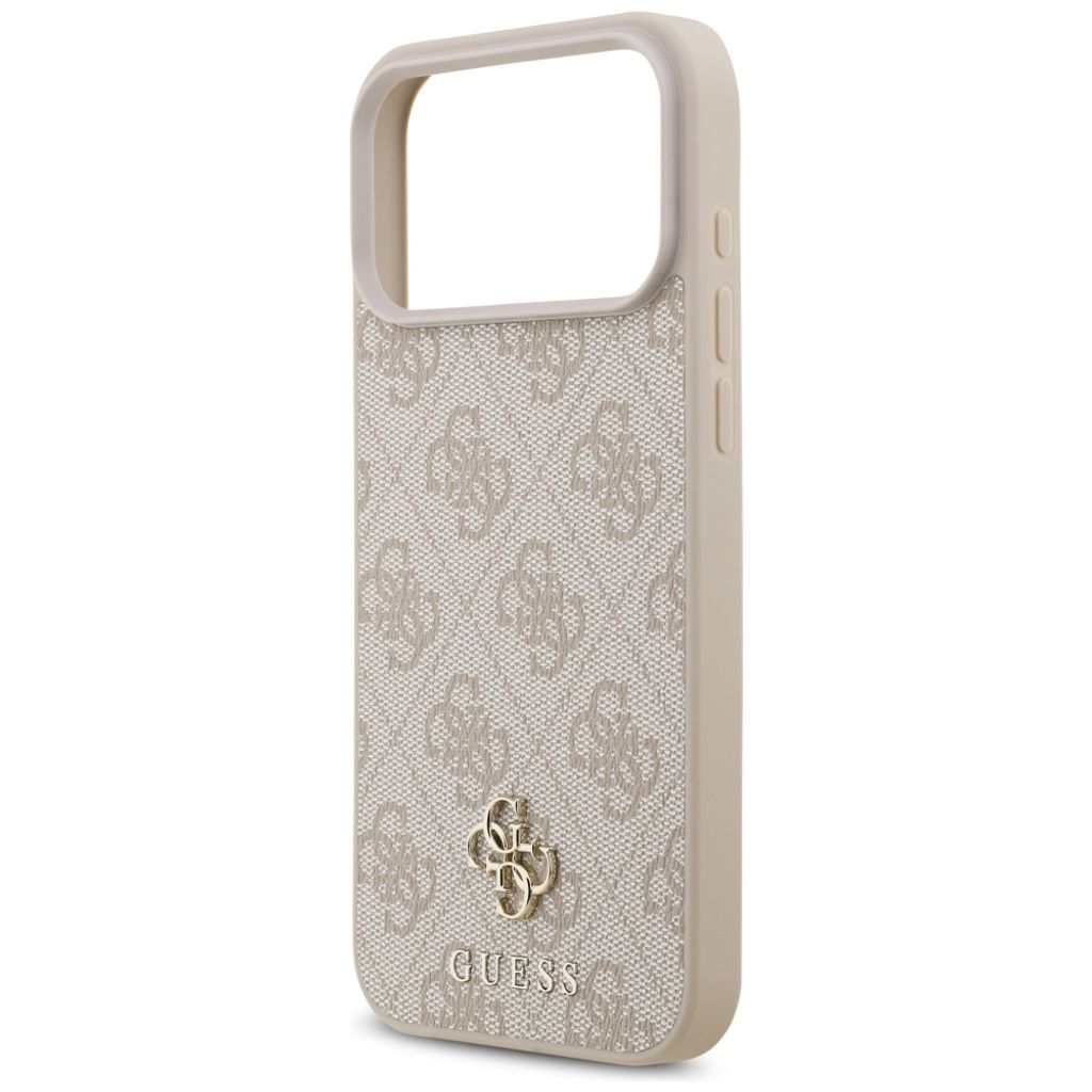 Guess 4G Small Classic Logo MagSafe -kuori iPhone 17 Pro Max/18 Pro Max:lle - Vaaleanpunainen