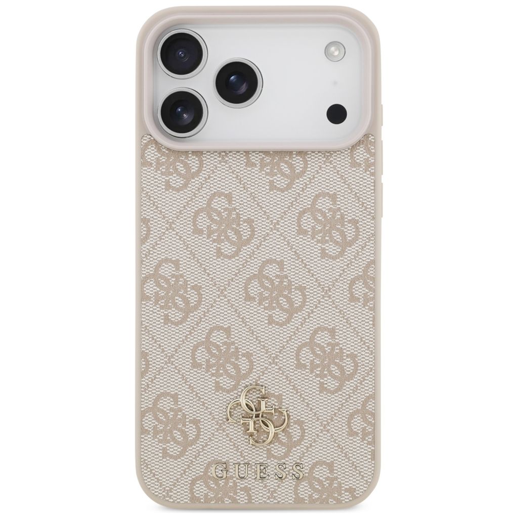 Guess 4G Small Classic Logo MagSafe -kuori iPhone 17 Pro Max/18 Pro Max:lle - Vaaleanpunainen