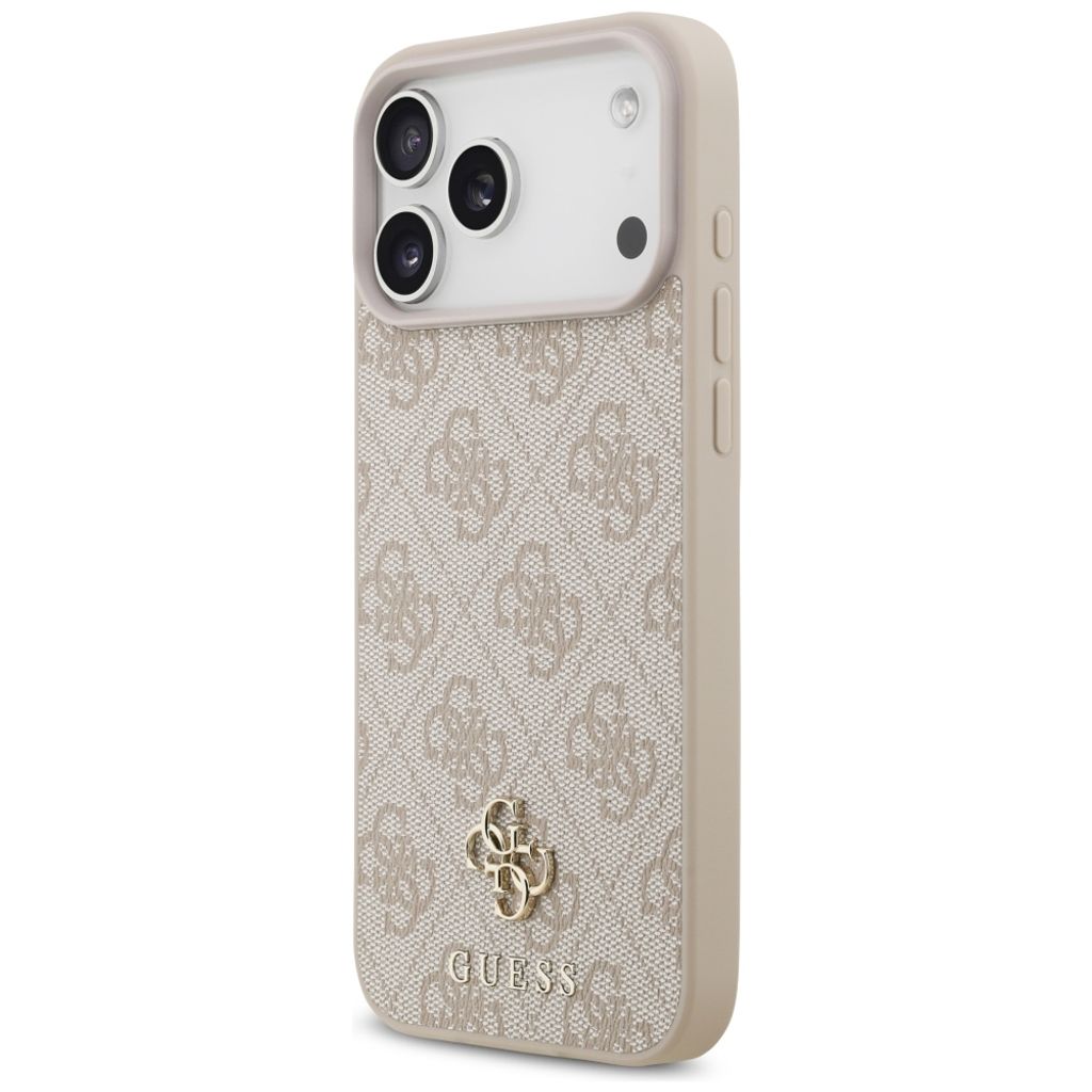 Guess 4G Small Classic Logo MagSafe -kuori iPhone 17 Pro Max/18 Pro Max:lle - Vaaleanpunainen