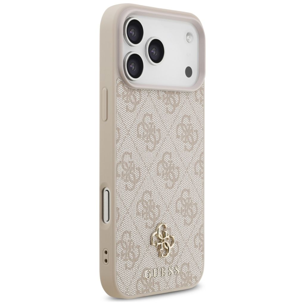 Guess 4G Small Classic Logo MagSafe -kuori iPhone 17 Pro Max/18 Pro Max:lle - Vaaleanpunainen