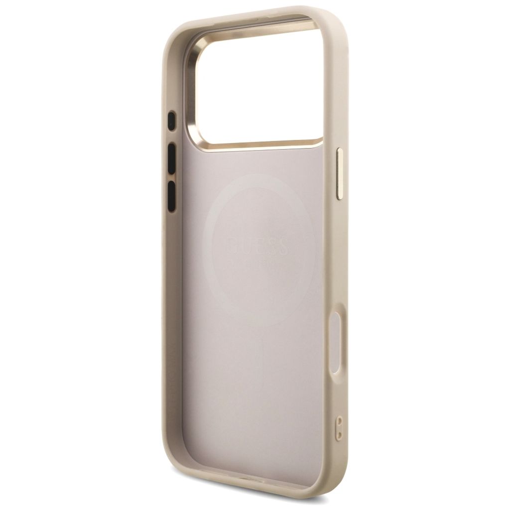 Guess 4G Triangle Logo MagSafe -kuori iPhone 17 Pro Max/18 Pro Max:lle - Ruusu kultaa