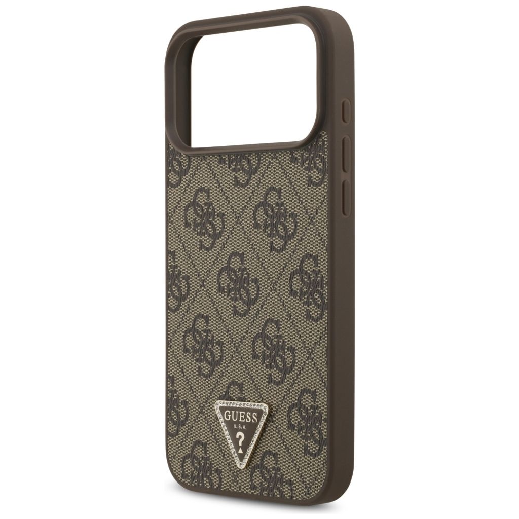 Guess 4G Triangle Logo MagSafe -kuori  iPhone 17 Pro Max/18 Pro Max:lle - Ruskea