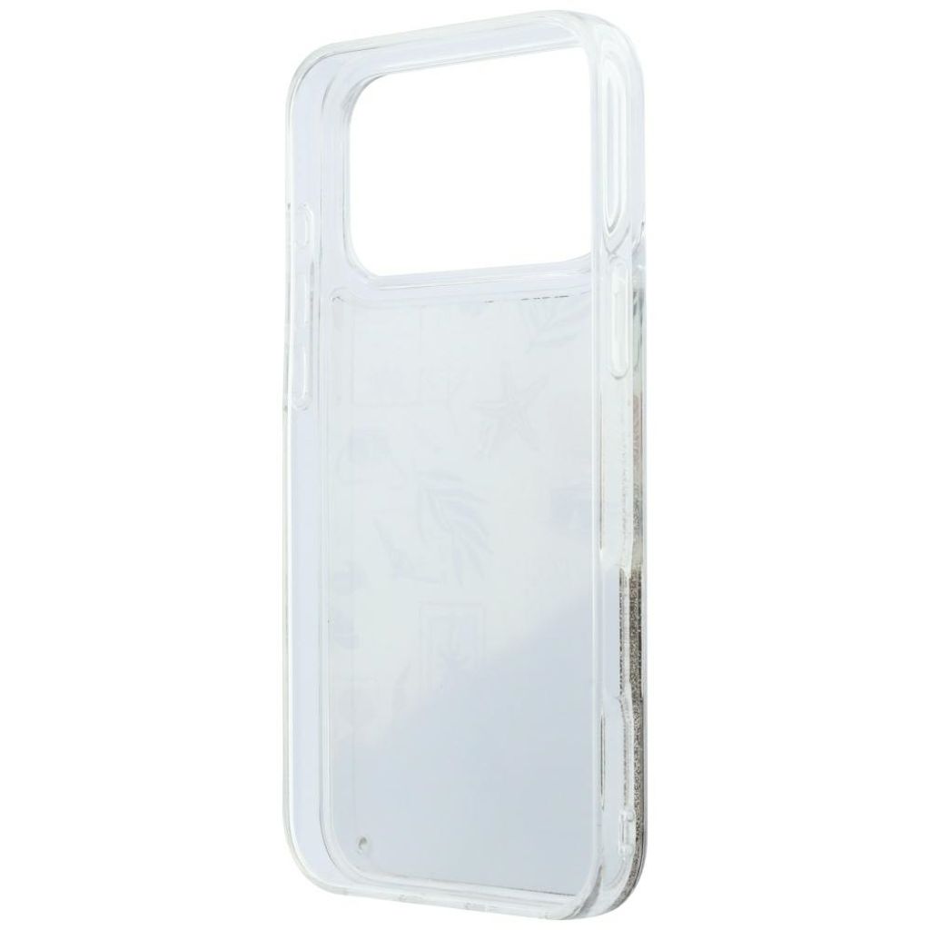 Karl Lagerfeld Liquid Glitter Beach & Sand -kuori iPhone 17 Pro Max/18 Pro Max:lle - Beige