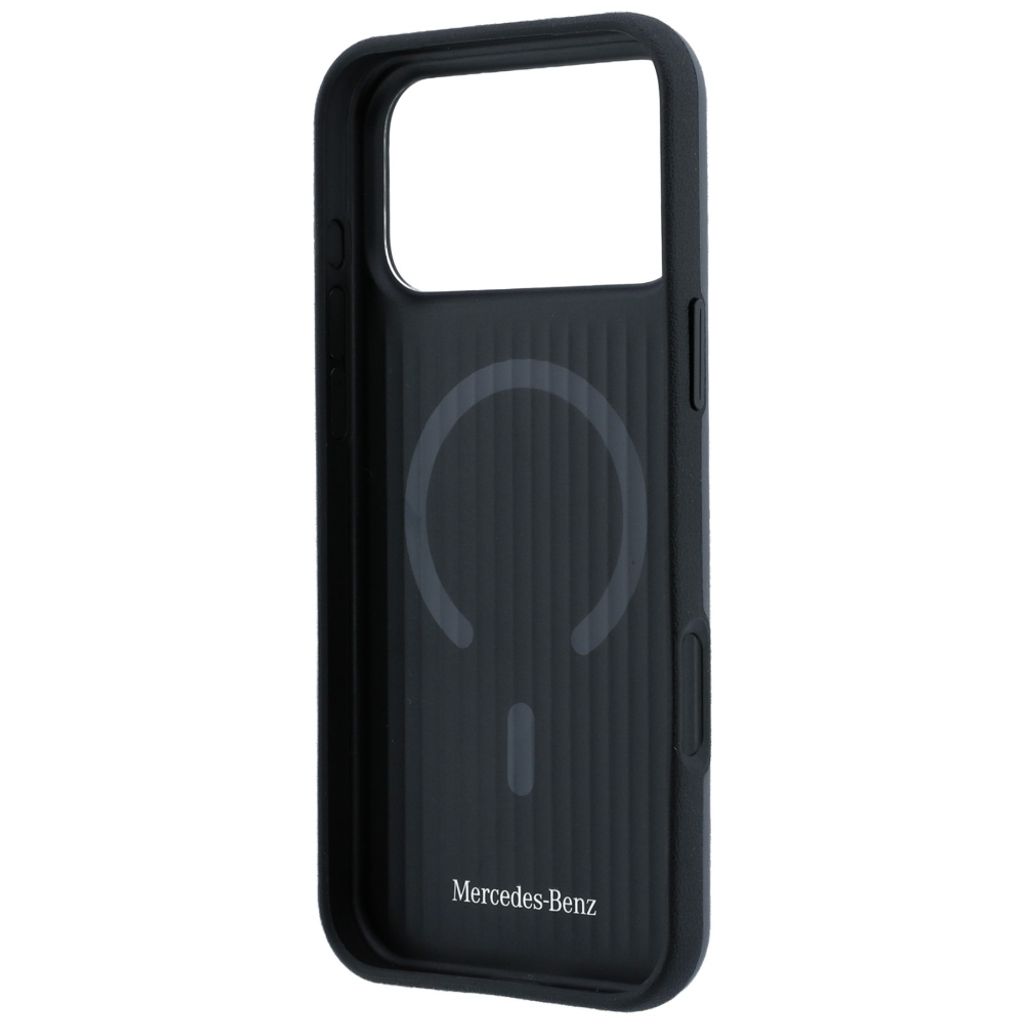 Mercedes Leather 3D MagSafe -kuori iPhone 18 Pro/17 Pro:lle - Antrasiitti