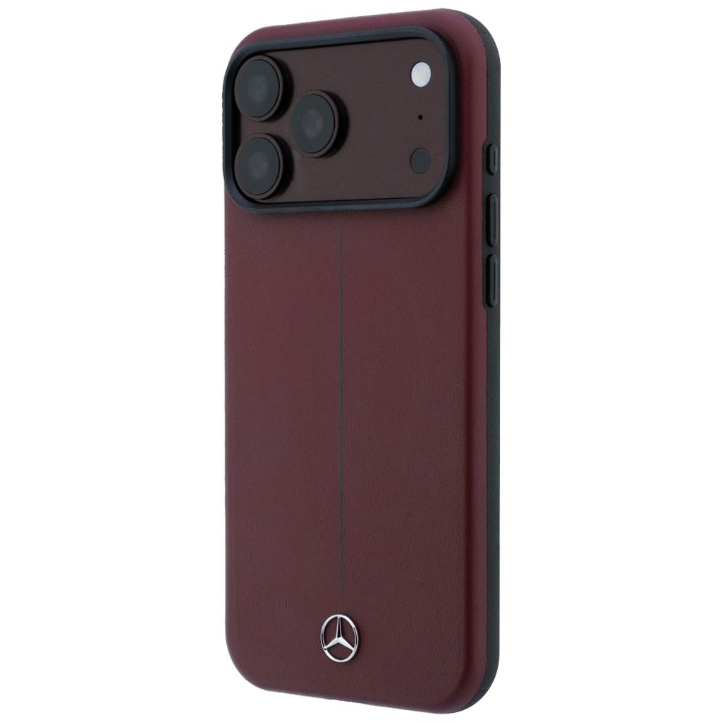 Mercedes Iconic Line MagSafe -kuori iPhone 18 Pro Max/17 Pro Max:lle - Burgundi