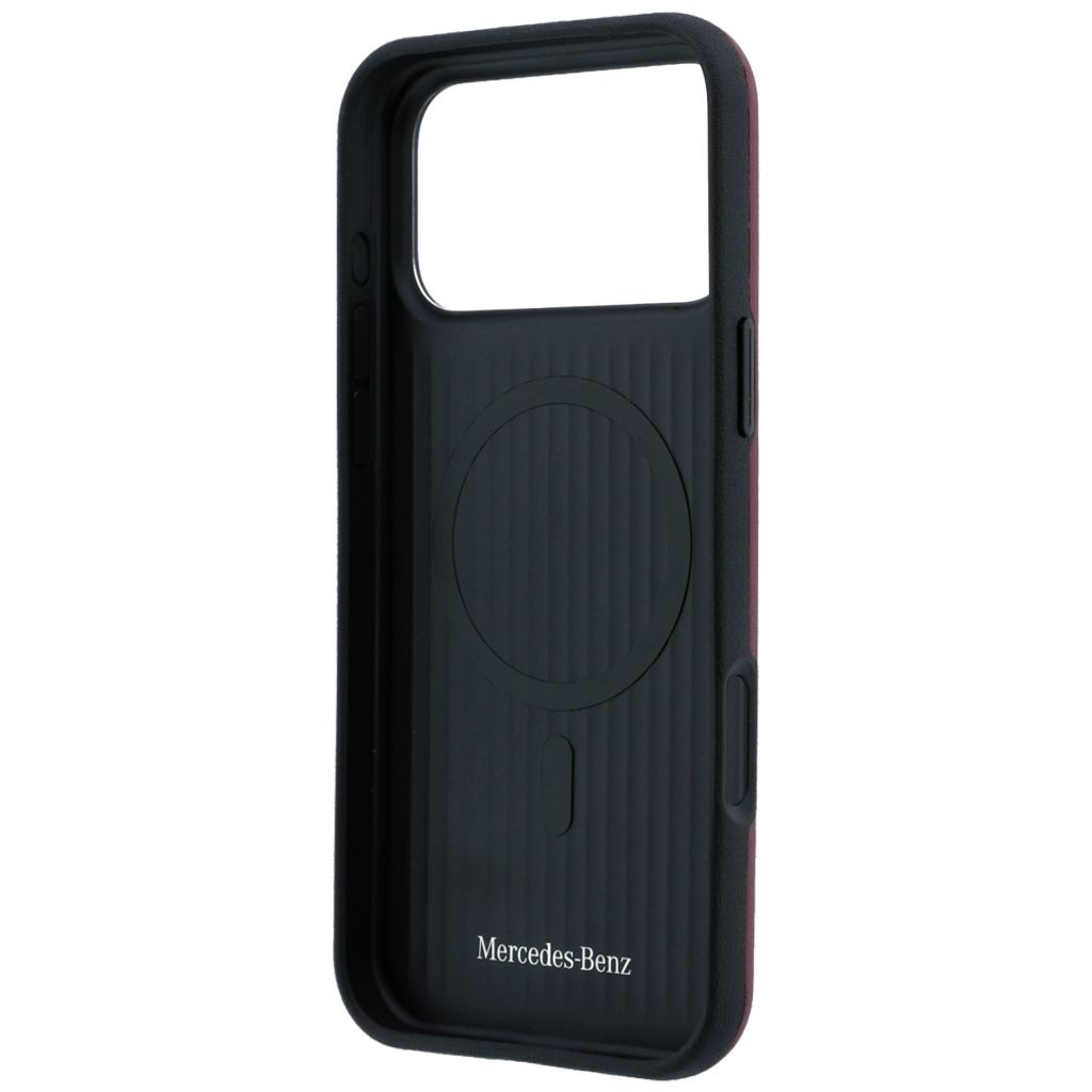 Mercedes Iconic Line MagSafe -kuori iPhone 18 Pro Max/17 Pro Max:lle - Burgundi
