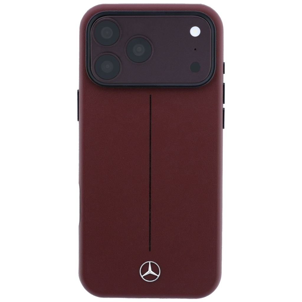 Mercedes Iconic Line MagSafe -kuori iPhone 18 Pro Max/17 Pro Max:lle - Burgundi